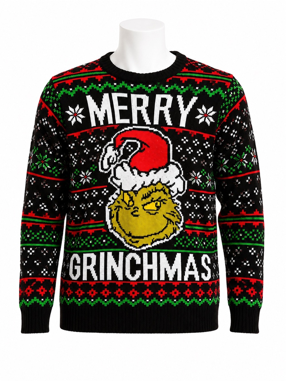 Size L The‎ Grinch Men’s Merry Grinchmas Ugly Christmas Sweater Holiday
